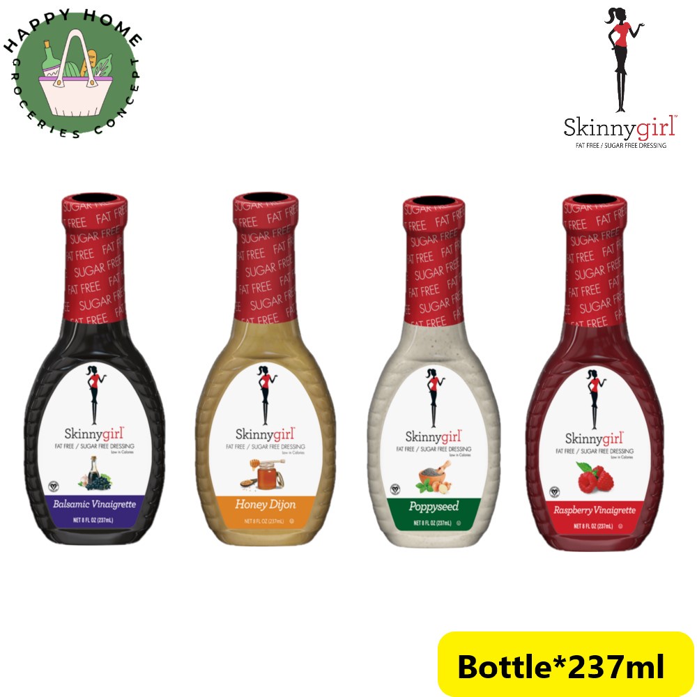 Skinny Girl Dressing Fat Free Sugar Free Poppyseed/Balsamic Vinaigrette