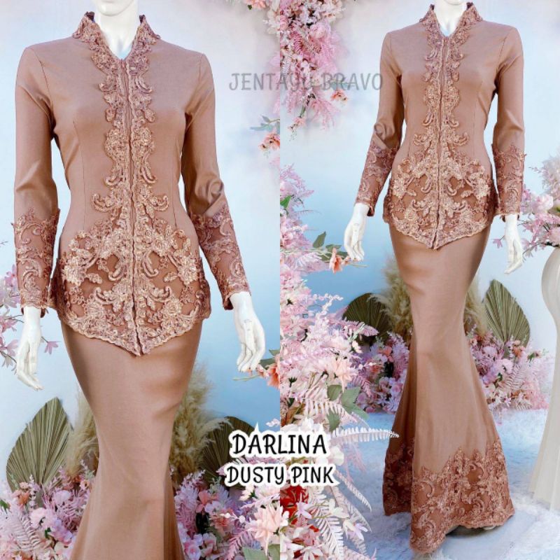 Darlina Qelly Kebaya Mini Baju Nikah Bertunang Exclusive Lace Shopee Malaysia