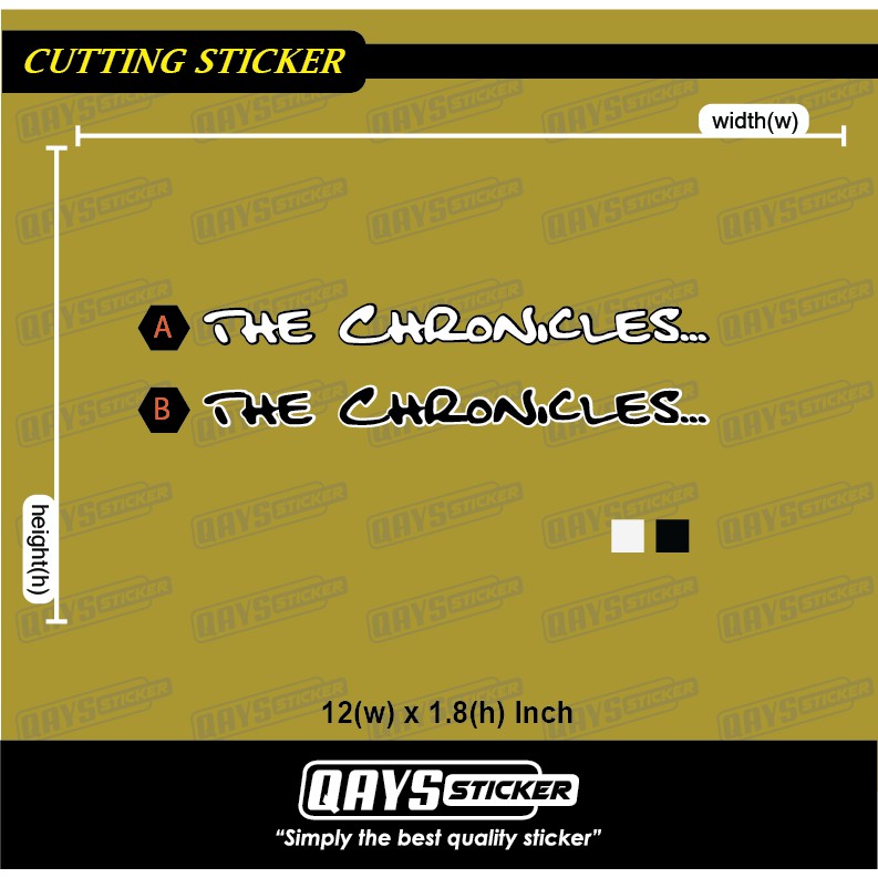 1 pc Sticker THE CHRONICLES #windscreensticker #outdoorsticker # ...