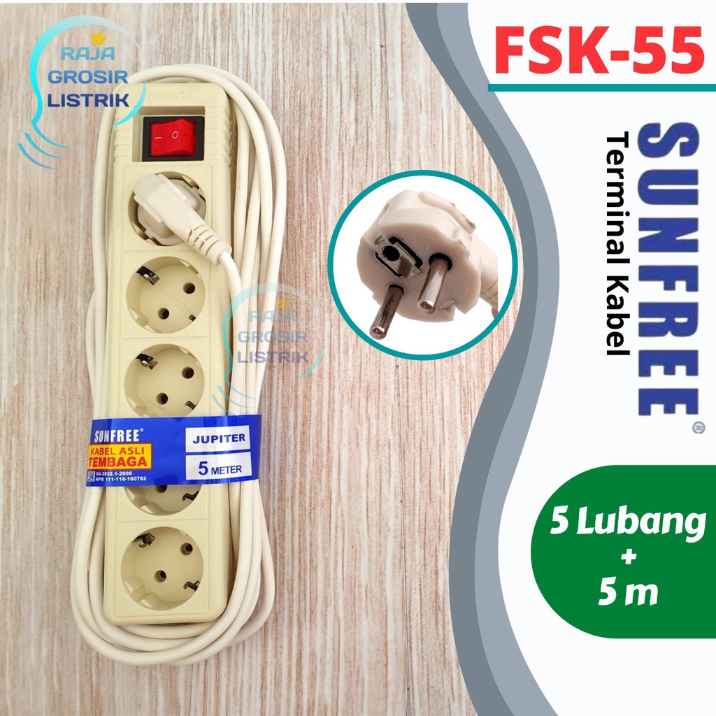 5-hole Ground Socket+5M Jupiter 55 Super Cable | Shopee Malaysia