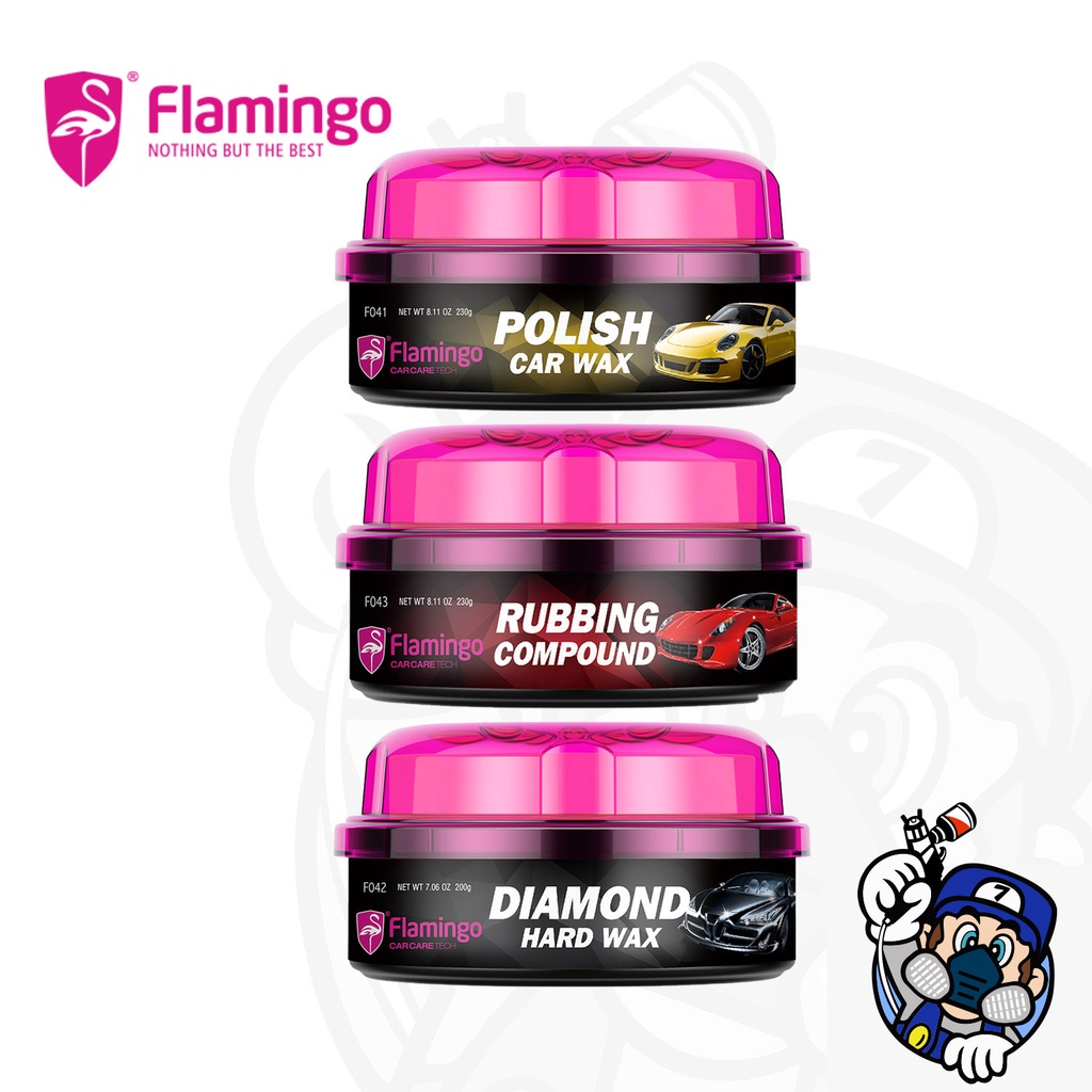 FLAMINGO Compound, Polish & Wax (Polish Car Wax / Diamond Hard Wax