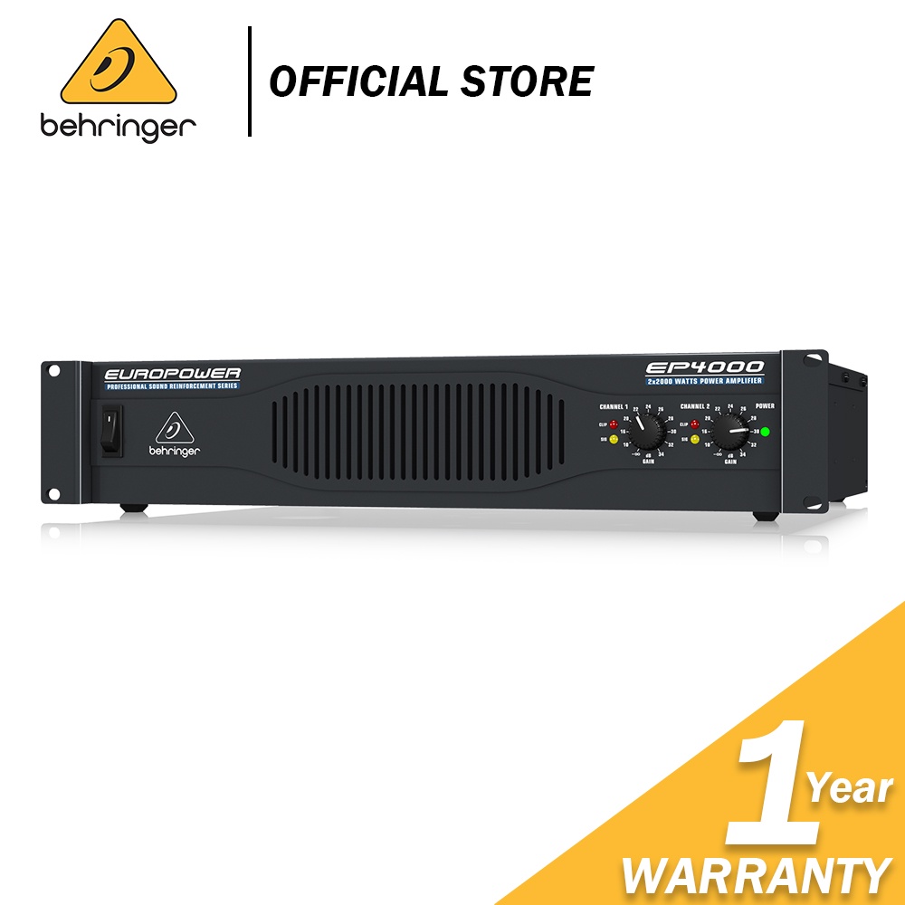 Behringer Europower EP4000 2-channel Power Amplifier (EP-4000 / EP 4000 ...