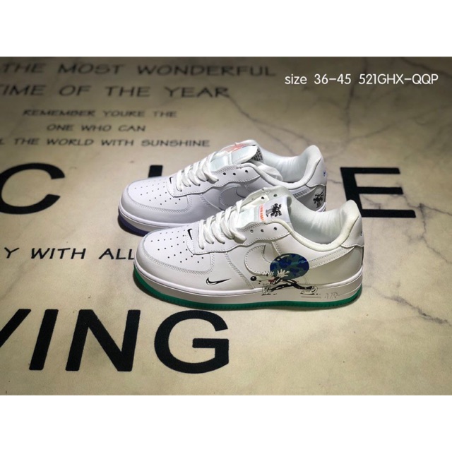 Nike air force 1 cheap earth day pack white