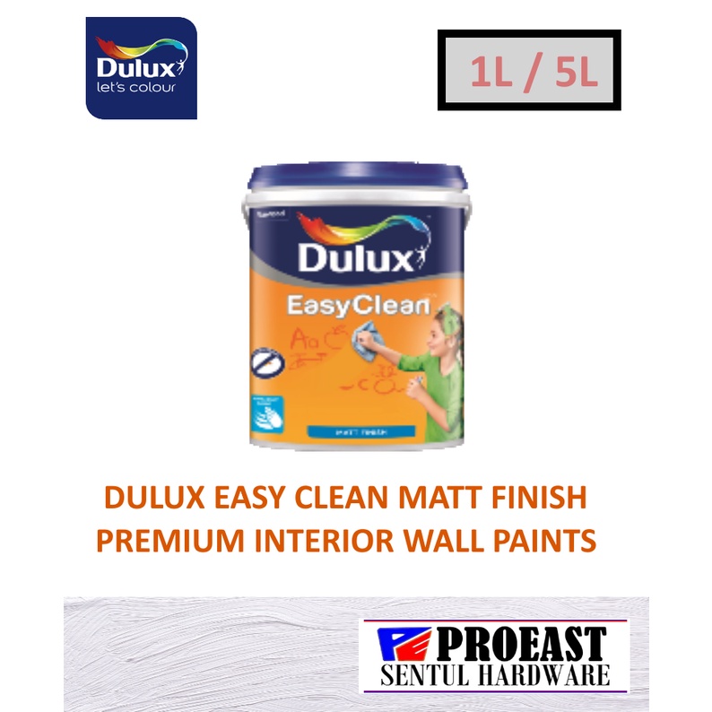 1L/5L ICI DULUX Easy Clean Matt Finish Premium Interior Wall Paints