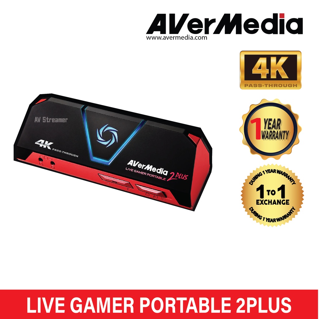 Official-Store] Avermedia Live Gamer Portable 2 Plus, HDMI Capture