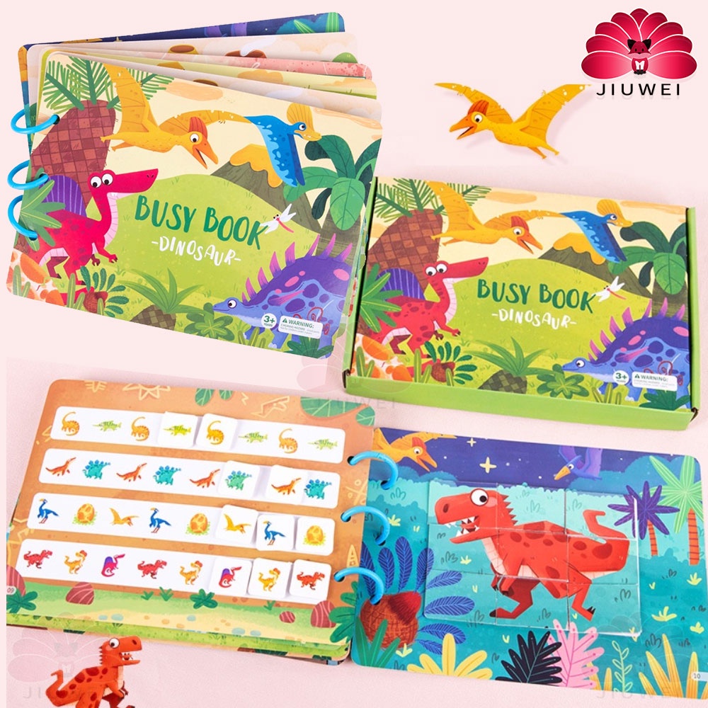 New Arrival Montessori Preschool Busy Book, 2 Themed Stickers