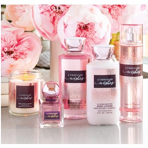 Bath Body Works A Thousand Wishes Mist Lotion candle gift set