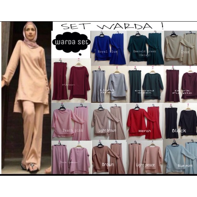 Set Blouse Neelofa (Set Warda) | Shopee Malaysia
