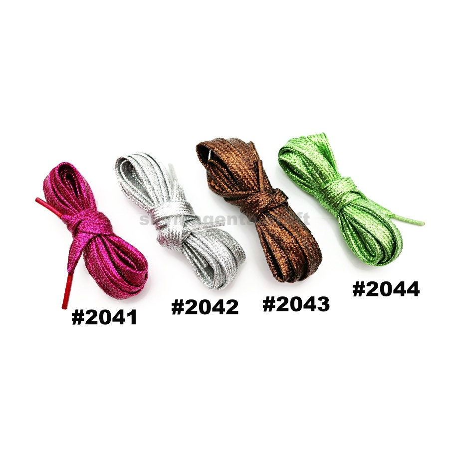 Glitter Silver Chain Shoelaces - Sparkly Metallic Shoe Strings For Sneakers & Boots (47" To 60") 4 thumbnail image