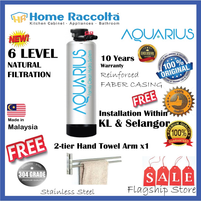 Water Filter AQUARIUS 6 Stage Sand Outdoor Water Filter Reinforced