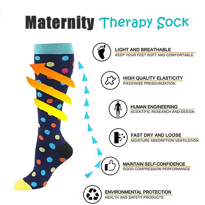 Maternity Therapy Compression Socks Stocking-Stokin-Women-Ibu  Baby-Health-Home-Sports-shoes-kasut-Hiking-Camping-Outdoor