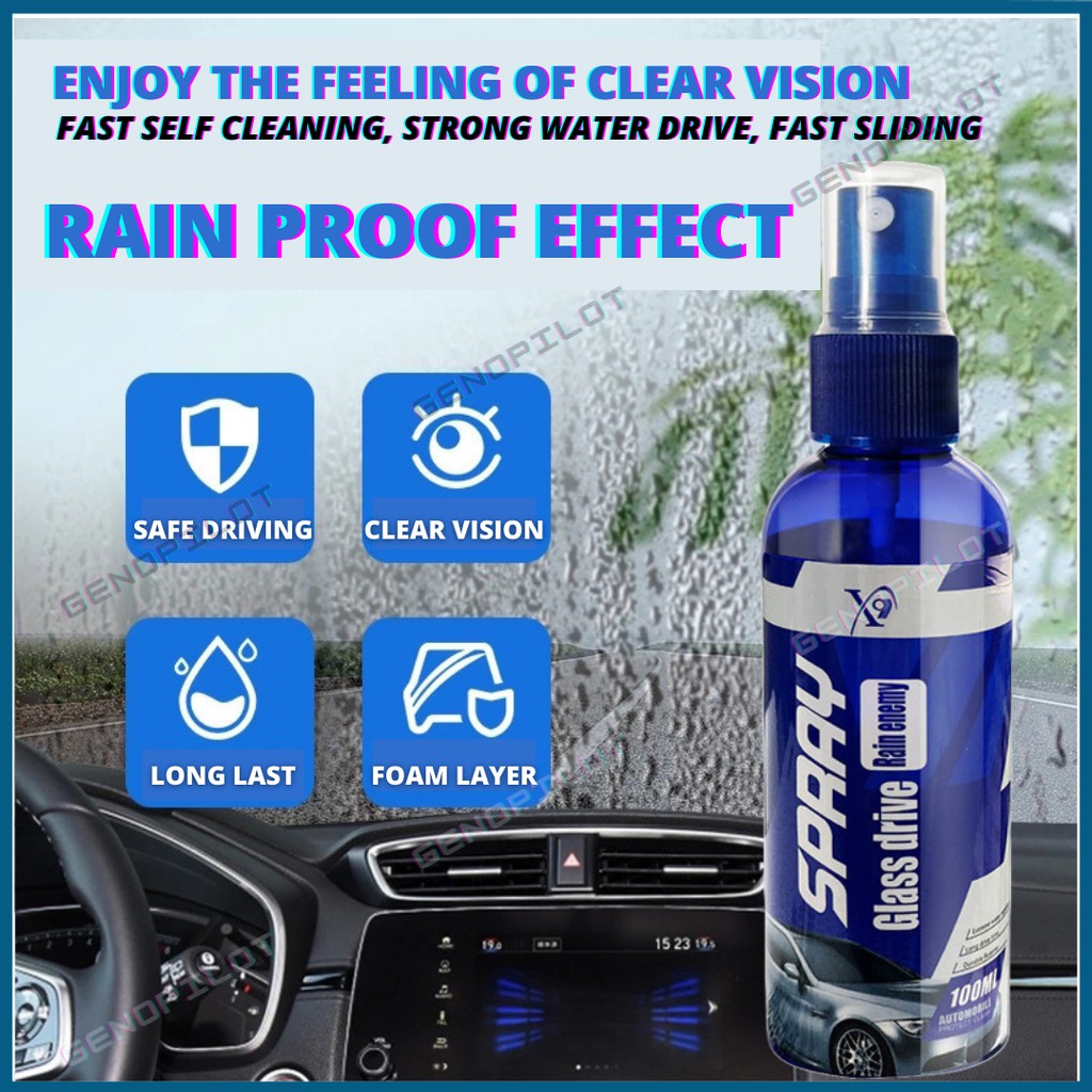 Anti Fog Spray For Windshield 100ml Glass Rainproof Agent Long