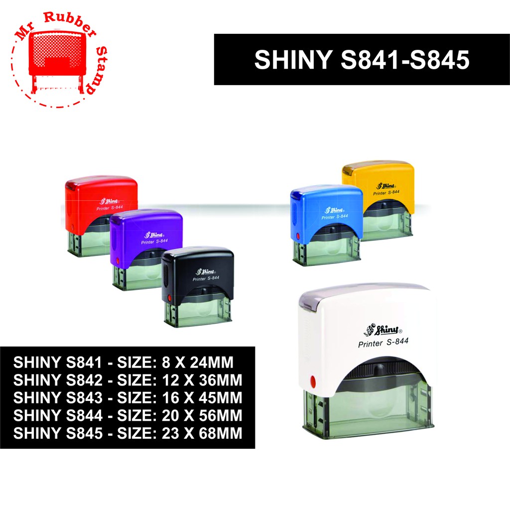 Shiny S841-S845 Self Inking Stamp & Ink Pad | Shopee Malaysia