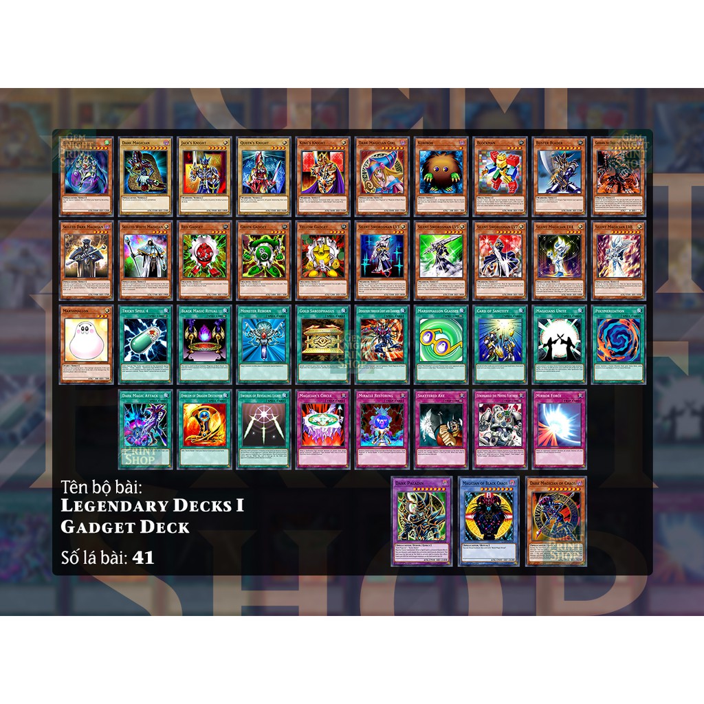 Printed Cards] Yugioh Deck - Legendary Deck I - Gadget Deck Yugioh Card  Yugioh | Shopee Malaysia
