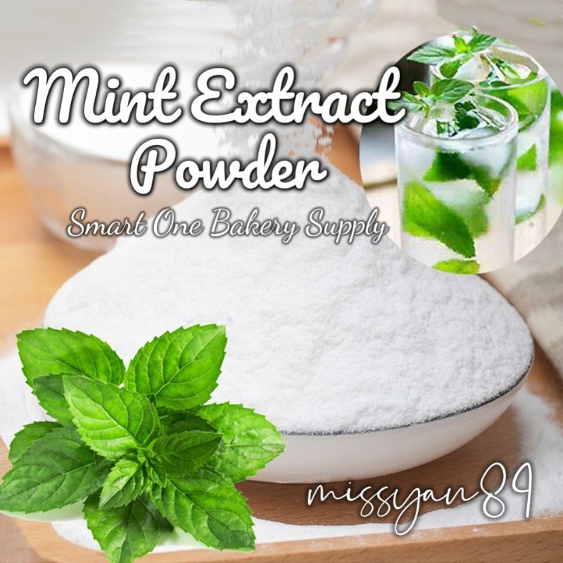 Cooling Menthol Strong Mint Extract Powder 冰凉 薄荷粉 Ekstrak Daun Pudina ...