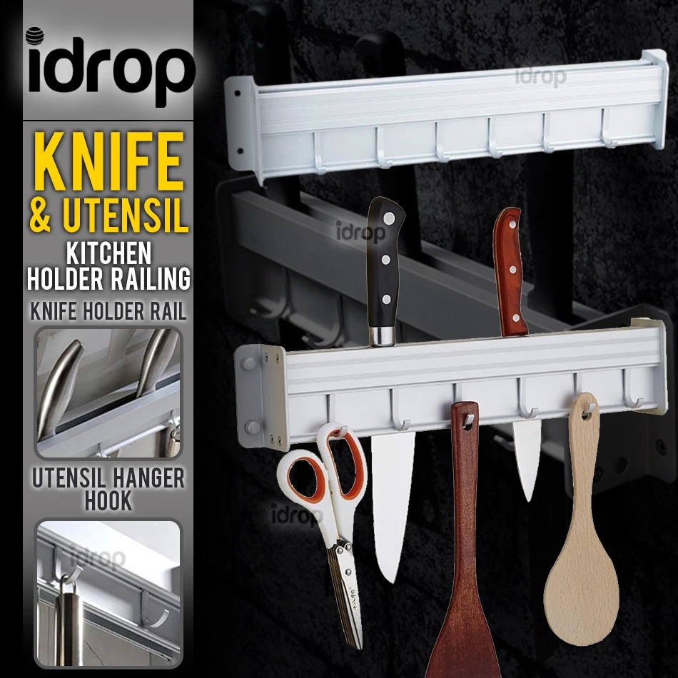 idropmy Multipurpose Kitchen Wall Mounted Knife & Utensil Holder ...