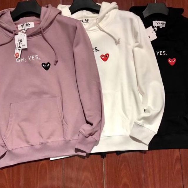 Comme des garcons oh yes clearance hoodie