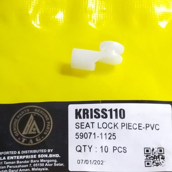 MODENAS KRISS KRISS110 SEAT LOCK JOINT KRISS PLASTIC SEAT LOCK KEY