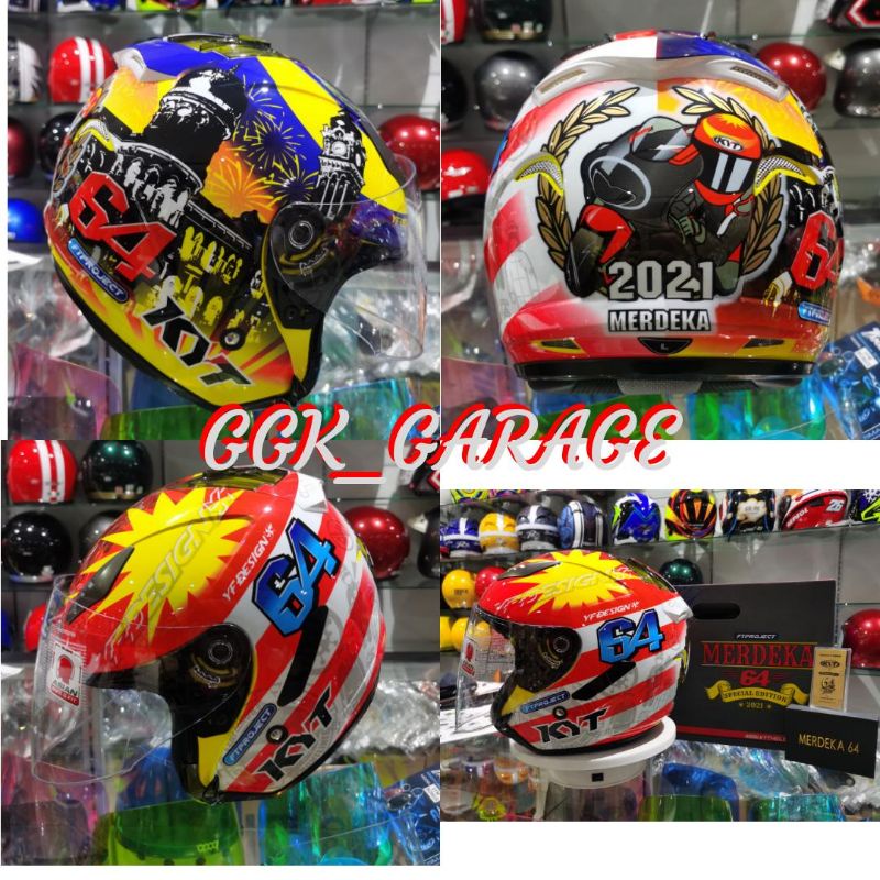MERDEKA 64 2021 HELMET KYT SPECIAL EDITION HELLCAT Shopee Malaysia