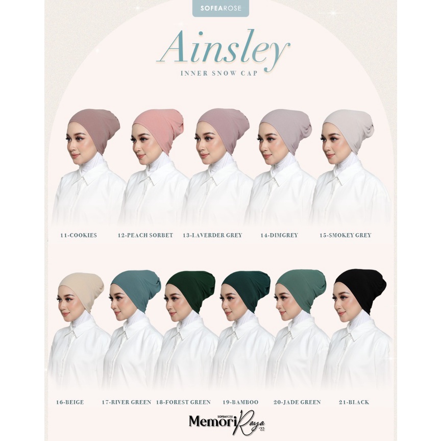 (NEW) Sofearose Ainsley Snow Cap Inner Selesa & Grip | Shopee Malaysia