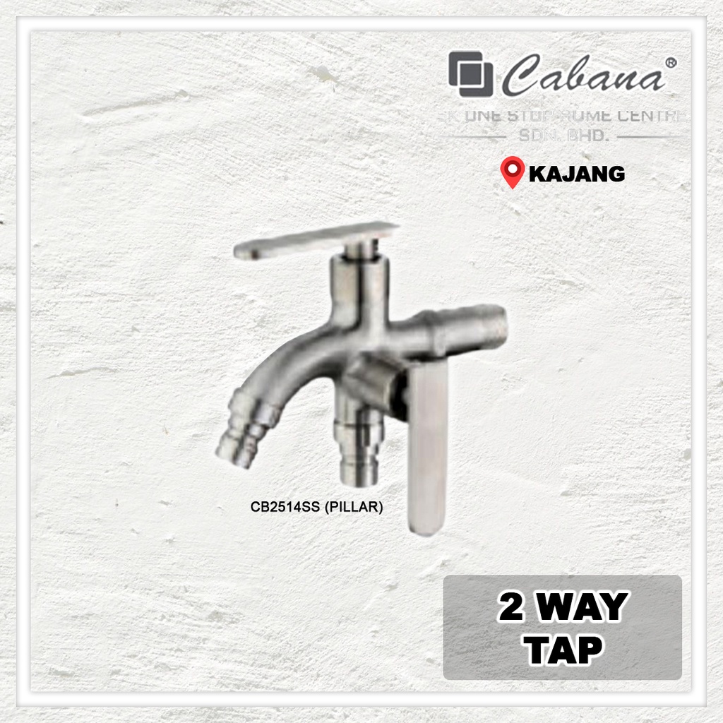 Cabana 2500 Series Bathroom Two Way Tap / Angle Valve / Bib Tap / Basin