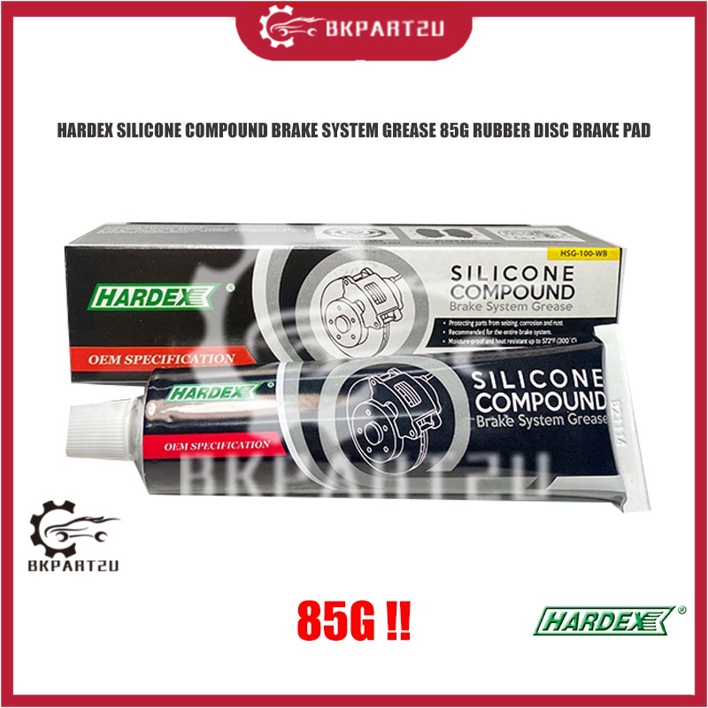 HARDEX HSG100WB SILICONE COMPOUND BRAKE SYSTEM GREASE 85G RUBBER