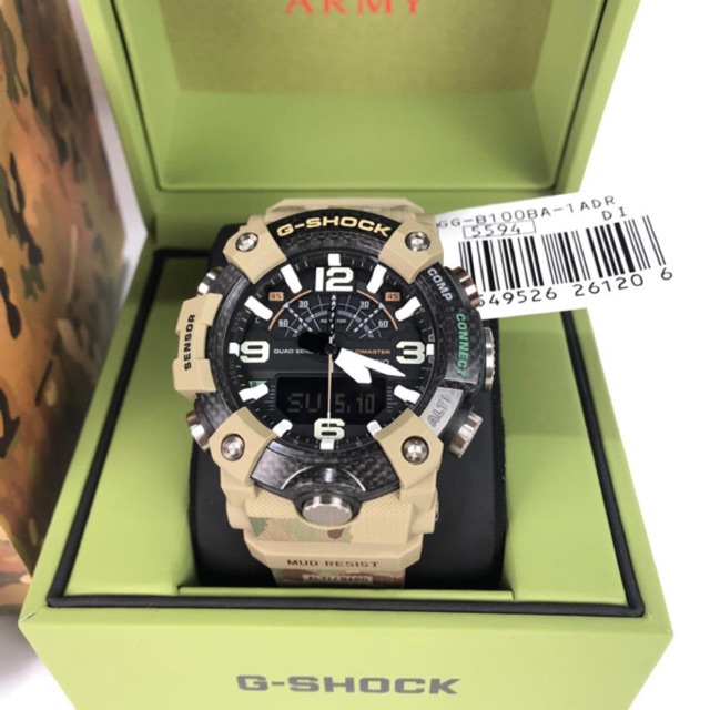 Casio G Shock X British Army Mudmaster Bluetooth Quad sensor