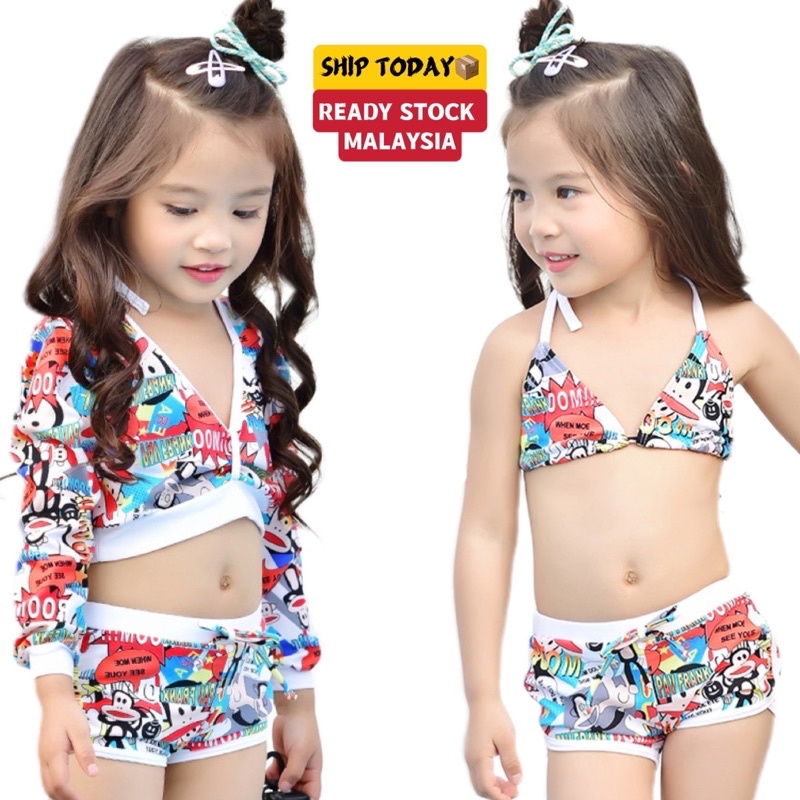 Malaysia swimming swimsuit baju RENANG panjang budak Muslim baju renang kids swimming swimsuit