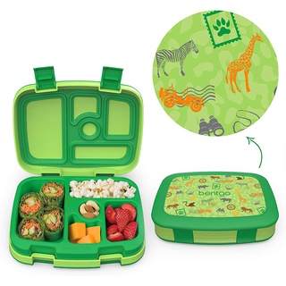 Bentgo Kids Prints (Unicorn) - Leak-Proof, 5-Compartment, Lunch Box