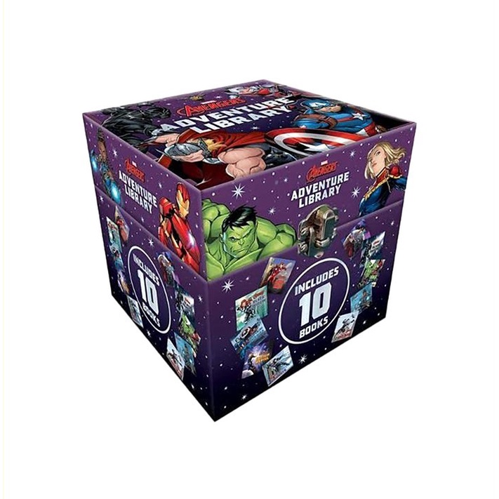 Marvel My Little Library Book Gift Set Box With 10 Storybooks For Kids ...