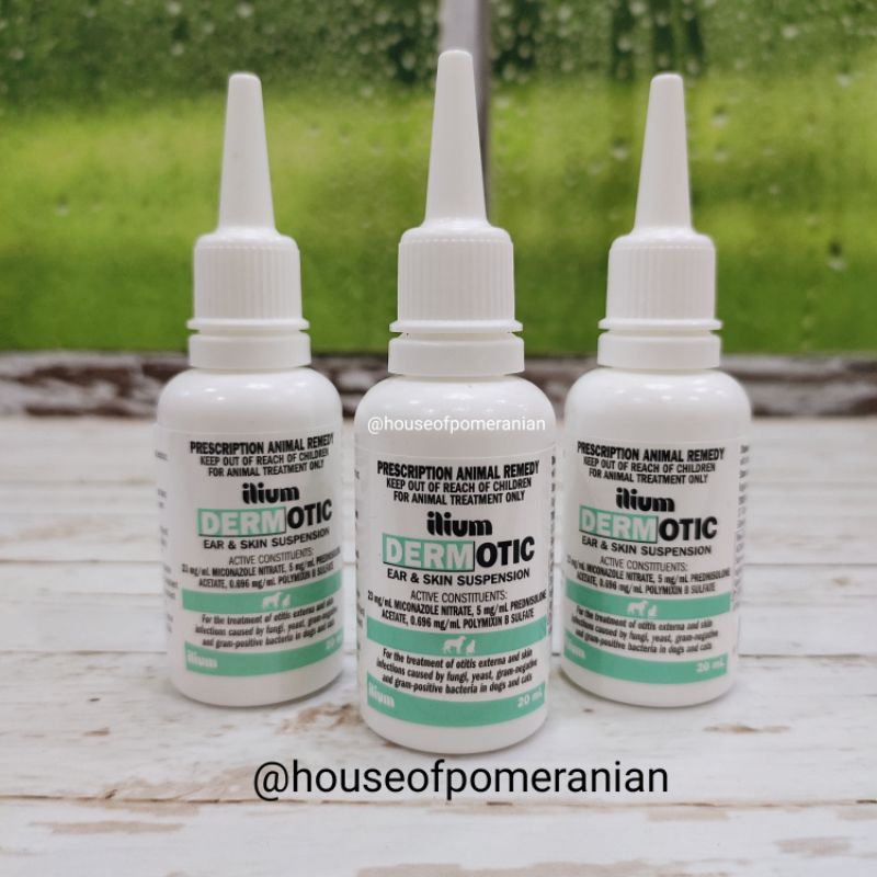 Dermotic 20ml ear & skin ointment ear ointment Dog Cat skin Antibiotic
