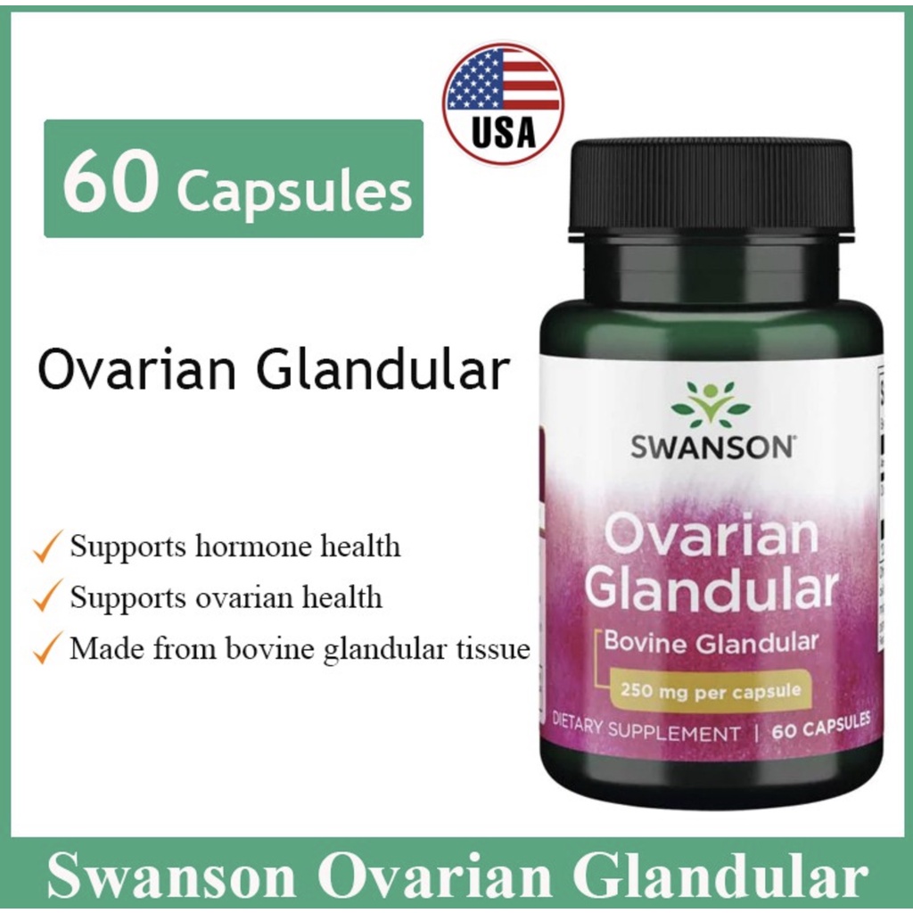 Ready Stocks, Swanson Ovarian Glandular 60 Capsules Supports women ...