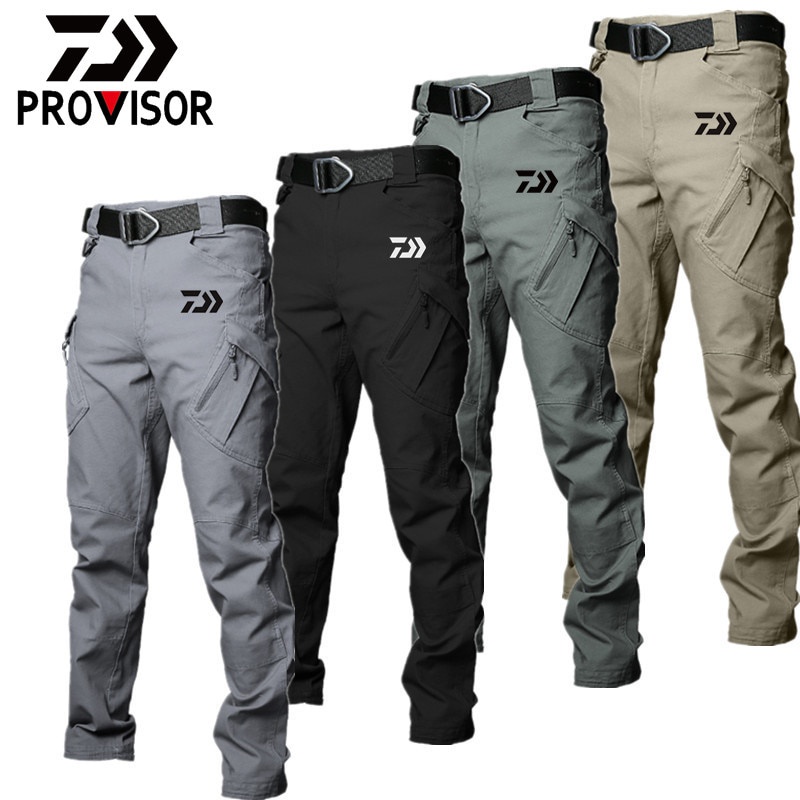 DAIWA Men Pants Waterproof and Windproof Fishing Pants Breathable Outdoor Hiking Camping