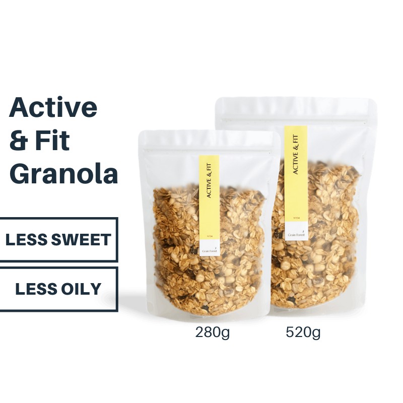 ACTIVE & FIT Granola Grain Forest® (280g/520g) Granola cereal diet