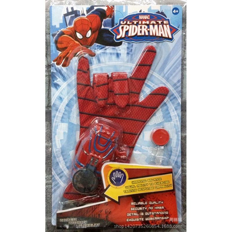 READY STOCK!! Superhero Spiderman/ Superman Cosplay Glove Flashing Sounding Childrens Toy Glove