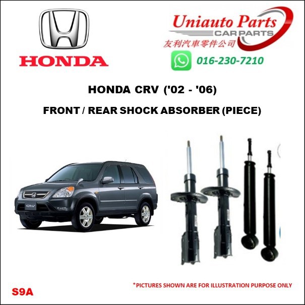 HONDA CRV S9A RD2 - RD5 ('02 - '06) FRONT / REAR SHOCK ABSORBER (PIECE ...