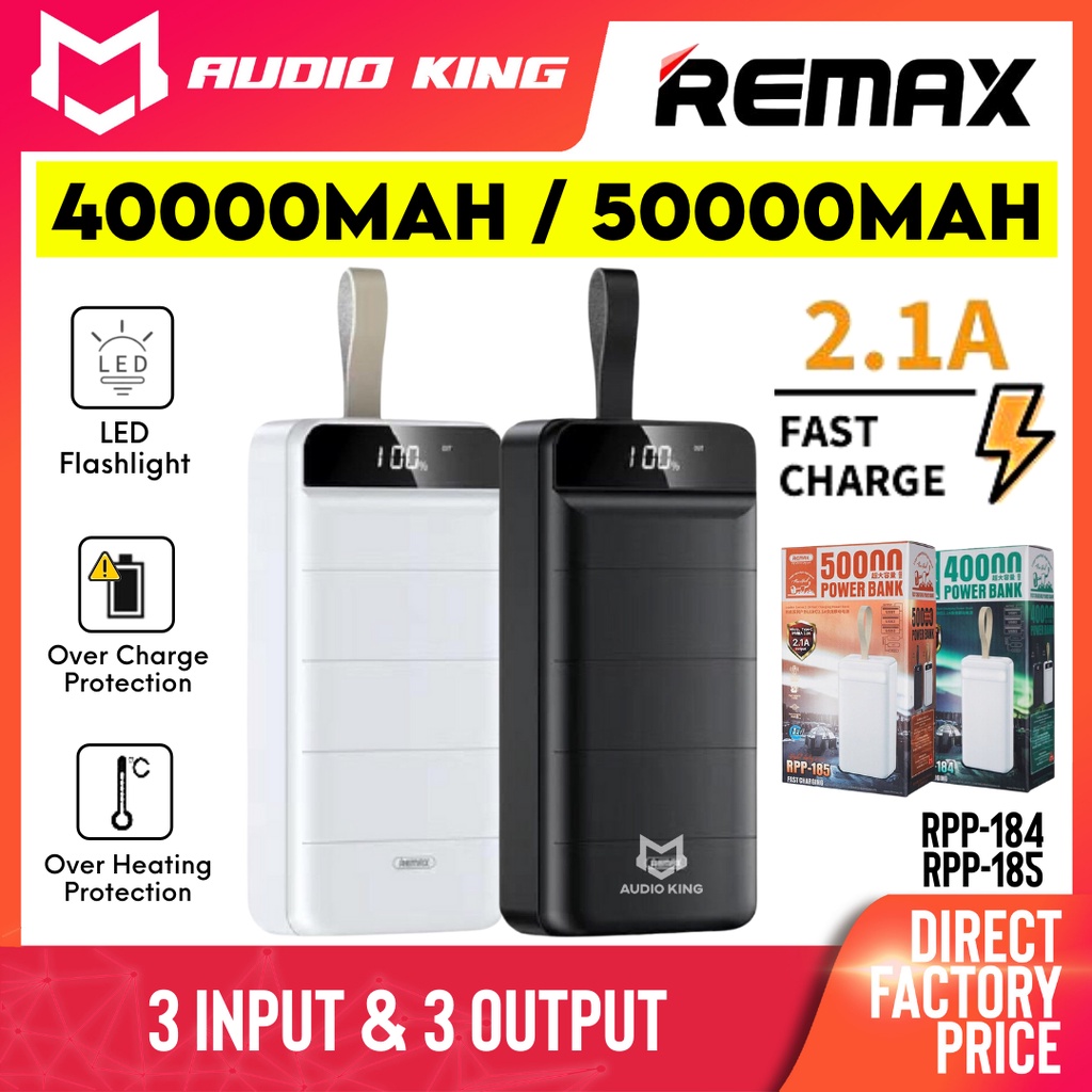 REMAX RPP-185 50000Mah LEADER SERIES, FAST CHARGING POWER BANK (OUTPUT