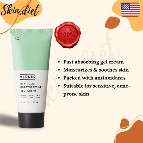 VERSED Dew Point Moisturizing GelCream 20ml 60ml (SkinDiet) [ready