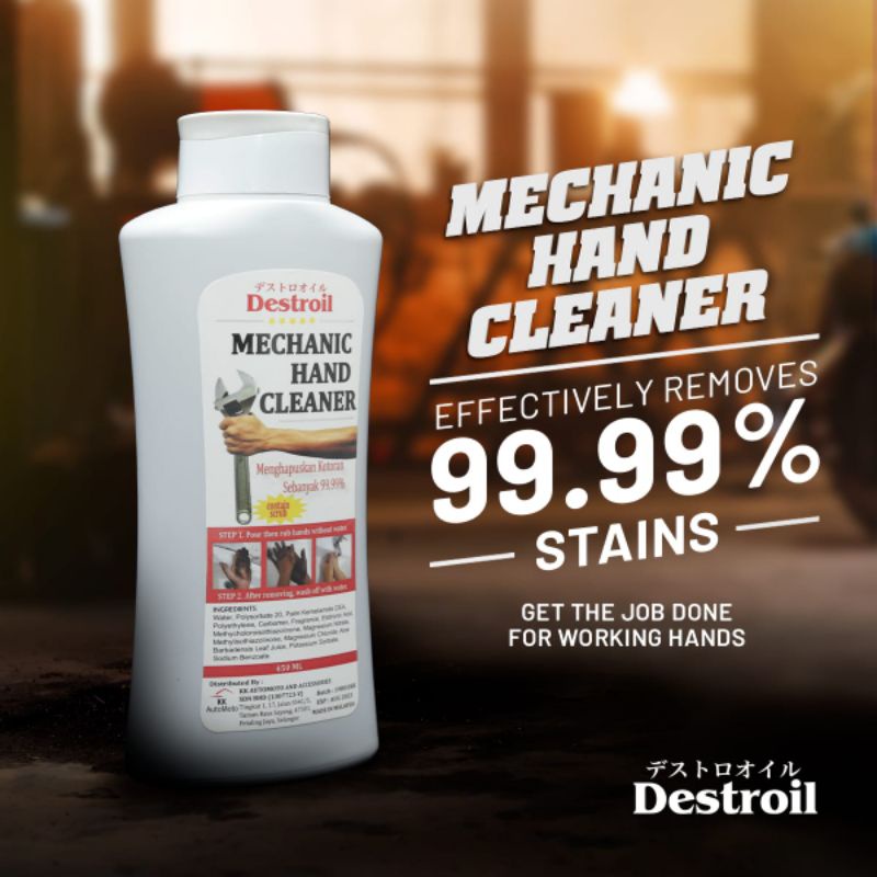 Destroil - Scrub Hand Cleaner Wash Degreaser Engine Motor Oil