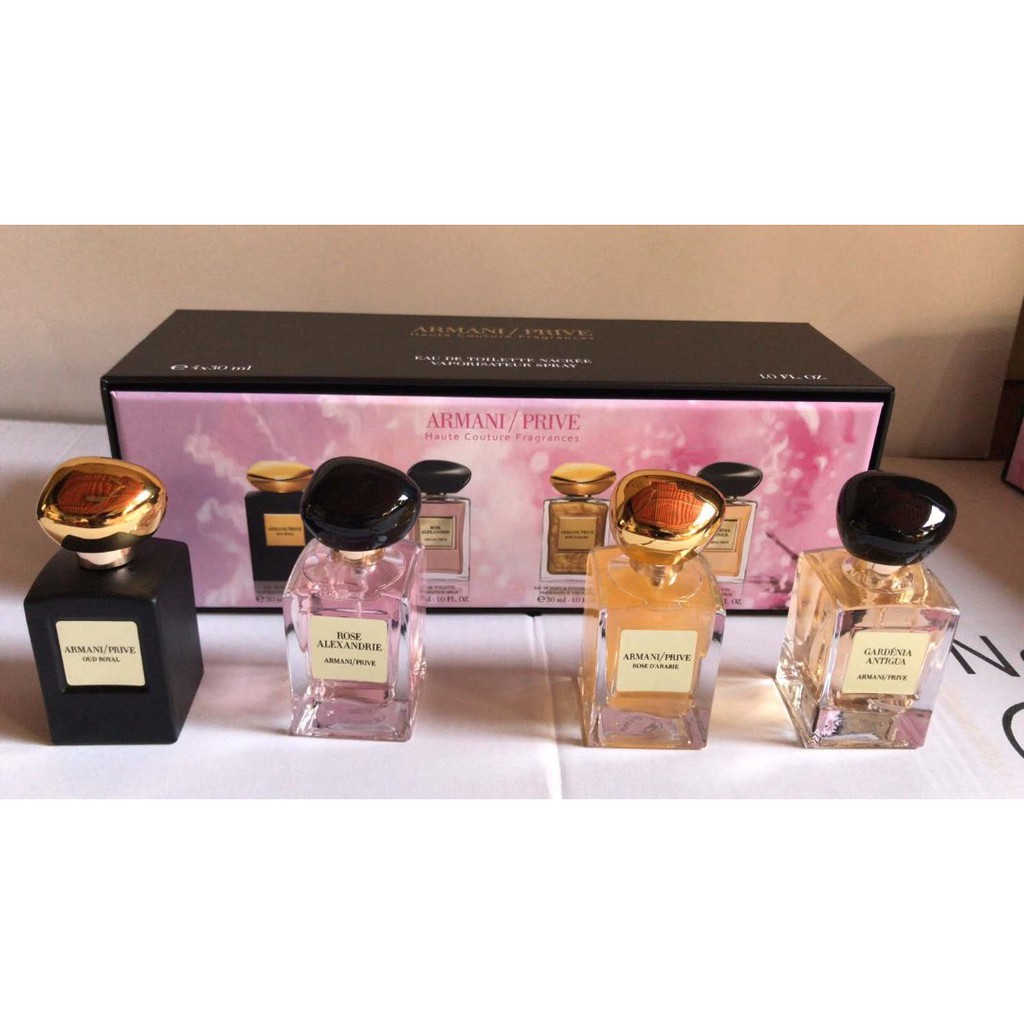 Armani Prive 4 in 1 gift set EDT 4x30ml for Men and Women Shopee