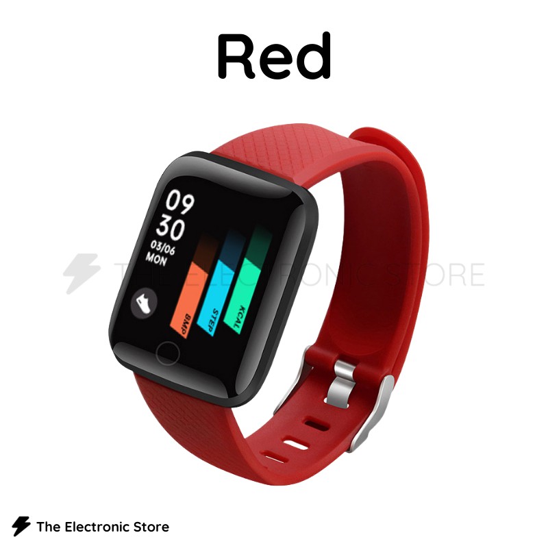 116 Plus Sport Fitness Smart Watch Bluetooth Waterproof Smart Band Jam Tangan with Heart Rate Monitor Steps Counter Shopee Malaysia