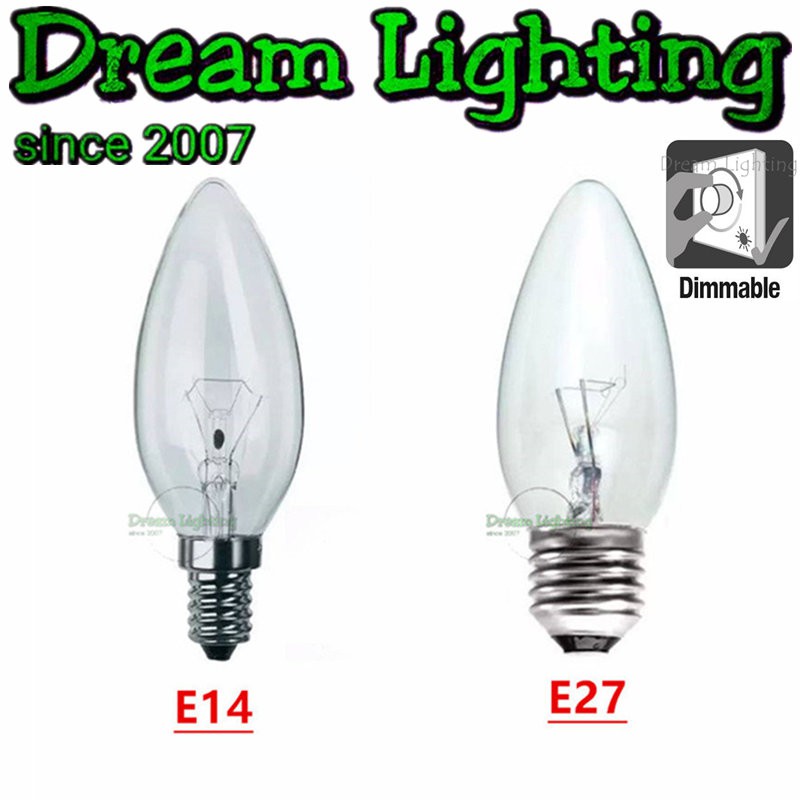Dream Lighting / E27 - E14 Screw Normal Bulb 25w Filament / C35 ...