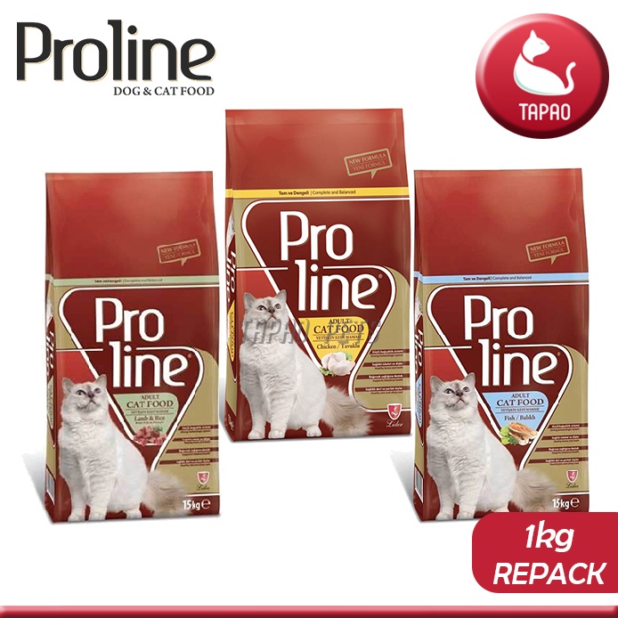 Proline Adult Cat Food Makanan Kucing Fish Chicken Lamb Rice