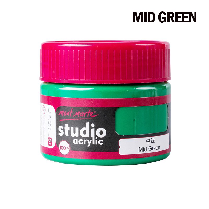 Mont Marte Studio Acrylic Paint Cat Arkilik Nontoxic Paint Waterproof