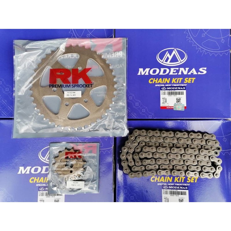 Sprocket set/ Chain Drive Set NS200 Shopee Malaysia