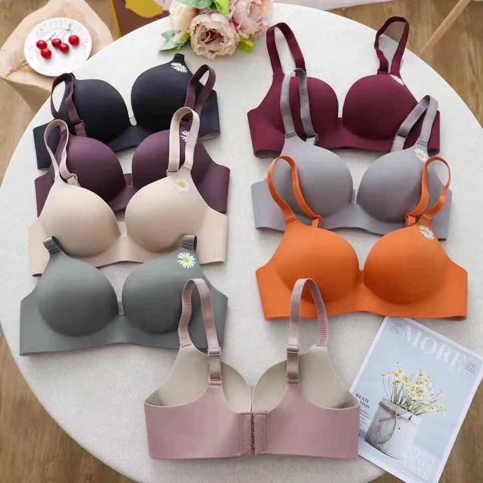 32-38A,B Cup Bra With Small Breasts No Rims Gathering Anti-Sagging