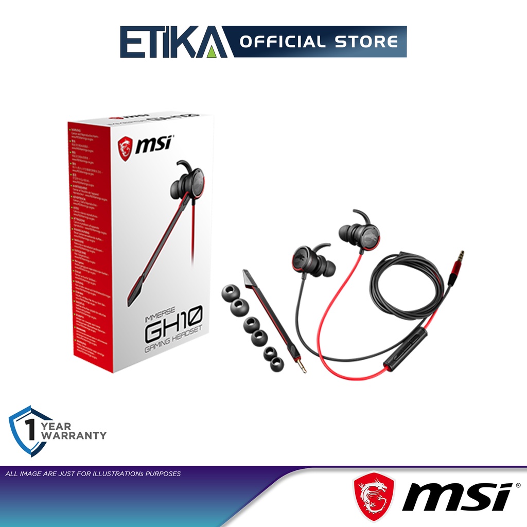 MSI Immerse GH10 Gaming Headset | Shopee Malaysia