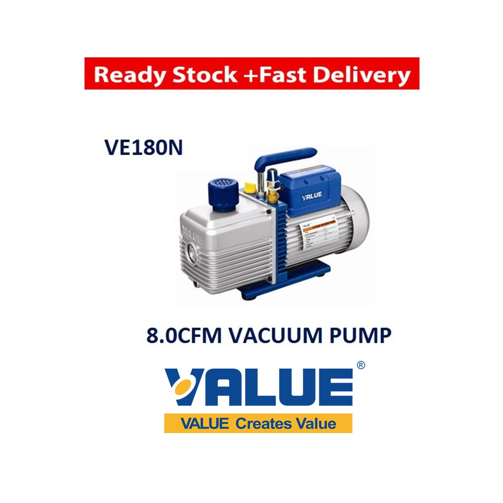 VALUE [VE180N] Portable Single Stage Vacuum Pump Shopee Malaysia