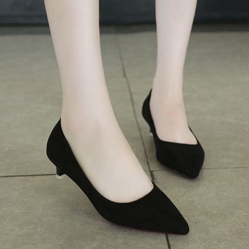 O.RIYA// 3543 Size Large Women's Shoes Black High Heels Women 41 Low