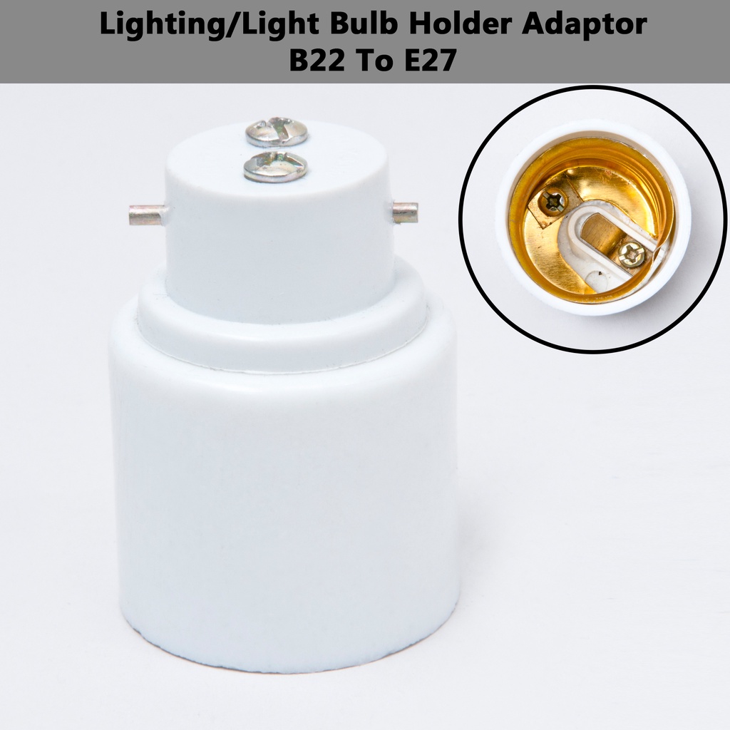 Socket Extender Adapter – E27 To G4 Converter, Lamp Holder Extension For Bulbs, Fire Retardant PBT, 2 Pack